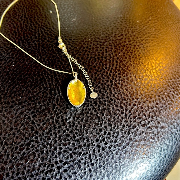 Silpada Gold Cross Pendant Necklace with Oval Shape Cross Design - Picture 4 of 5